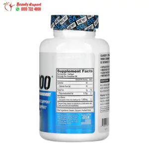 مكونات كبسولات cla 1000 للتخسيس وحرق الدهون EVLution Nutrition 90 كبسولة