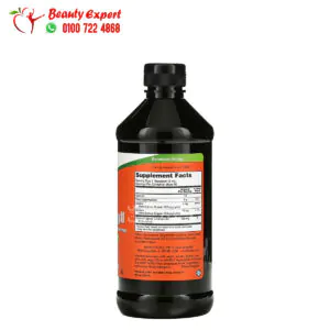 مكونات سائل الكلوروفيل بالنعناع لإزالة الروائح الداخلية بالجسم NOW Foods, Liquid Chlorophyll, Natural Mint 473 مل
