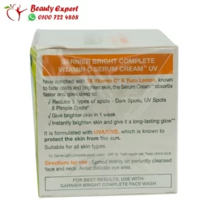 Garnier vitamin c cream ingredients list 