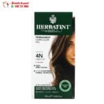 Herbatint permanent haircolor gel 3N dark chestnut with 8 certified herbal extracts to leave a long-lasting color – 4.56 fl oz (135 ml)