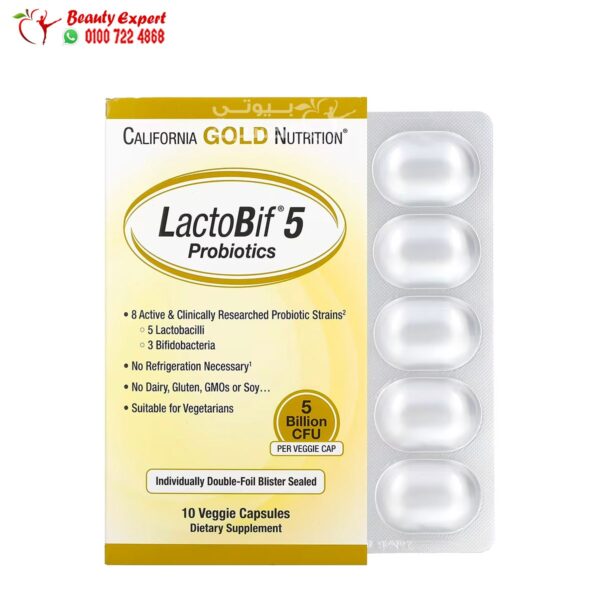California Gold Nutrition LactoBif Probiotics 5 Billion CFU