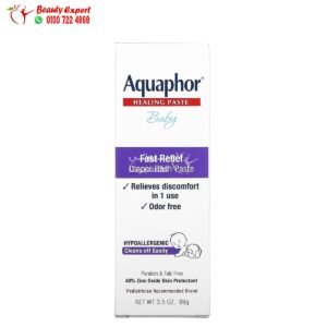 كريم اكوافور ,كريم حفاض الاطفال Aquaphor, Baby Healing Paste Fast Relief Diaper Rash Paste 3.5 oz (99 g) (2)