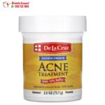 de la cruz مرهم الكبريت لعلاج حب الشباب مع 10٪ قوة كبريت قصوى (73.7 جم) دى لا كروز De La Cruz Acne Treatment Ointment with 10% Sulfur Maximum Strength