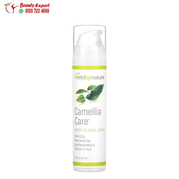 كريم الشاي الاخضر للوجه (50 مل) Mild by Nature Camellia Care EGCG Green Tea Skin Cream