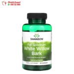 حبوب لحاء الصفصاف الأبيض كامل الطيف سوانسون 400 مجم 90 كبسولة Swanson Full Spectrum White Willow Bark 400 mg