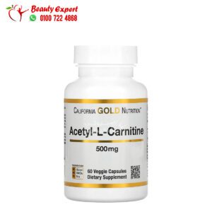 دواء اسيتيل ل كارنتين كاليفورنيا جولد نيوترشن 500 مجم 60 كبسولة نباتية California Gold Nutrition Acetyl-L-Carnitine 500 mg