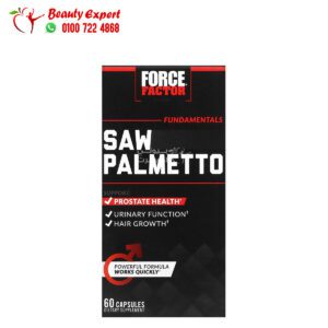 حبوب ساو بالميتو فورس فيكتور لصحه البروستاتا 60 كبسولة Force Factor Fundamentals Saw Palmetto