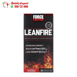 leanfire حبوب فورس فيكتور تركيبه لإنقاص الوزن 30 كبسولة نباتية Force Factor LeanFire Fast-Acting Weight Loss Formula