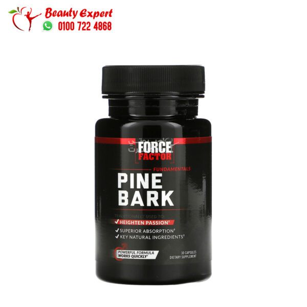 حبوب صنوبر فورس فاكتور لتقوية الانتصاب 600 ملجم 30 كبسولة Force Factor Pine Bark 600 mg