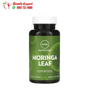 كبسولات أوراق المورينجا إم أر إم نيوتريشن 60 كبسولة نباتية MRM Nutrition Moringa Leaf