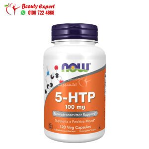 حبوب اتش تي بي 5 ناو فودز 100مجم 120 كبسولة نباتية NOW Foods 5-HTP 100 mg