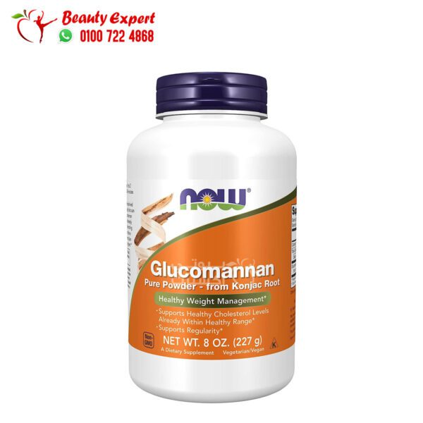 بودر جلوكومانان ناو فودز للتحكم في الوزن NOW Foods Glucomannan Pure Powder 277 جم
