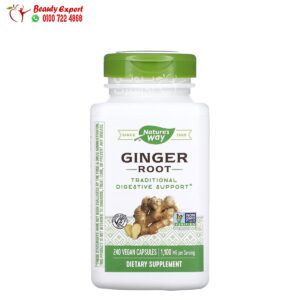 كبسولات جذور الزنجبيل ناتشروز واي 550 مجم 240 كبسولة نباتية Nature's Way Ginger Root 550 mg