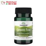 حبوب الشاى الاخضر سوانسون 500 مجم 30 كبسولة Swanson Green Tea 500 mg