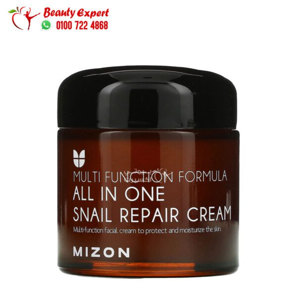 كريم الحلزون الشامل ميزون لعلاج مشاكل البشرة Mizon, All In One Snail Repair Cream 75 مل
