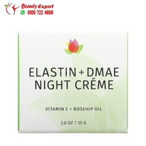 Reviva Labs cream, Elastin + DMAE Night Creme, 2 oz (55 g)