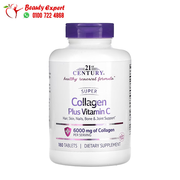 21st Century, Super Collagen Plus Vitamin C, 1,000 mg, 180 Tablets