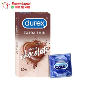 Durex Extra Thin Intense Chocolate Flavoured Condoms for Men - 10 condoms