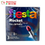 Fiesta Rocket Contoured, Ribbed & Dotted Condoms