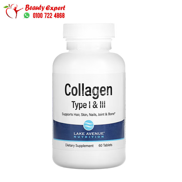 Lake Avenue Nutrition, Hydrolyzed Collagen capsules Type I & III, 1,000 mg, 60 Tablets