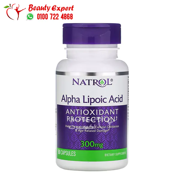 دواء الفا ليبويك اسيد لإمداد الجسم بمضادات الاكسدة 50 قرص - Natrol Alpha lipoic acid Antioxidant protection