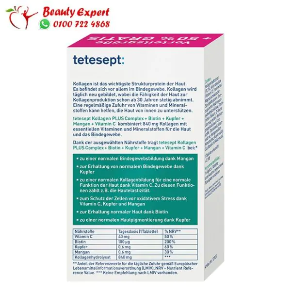 tetesept kollagen 840 mg