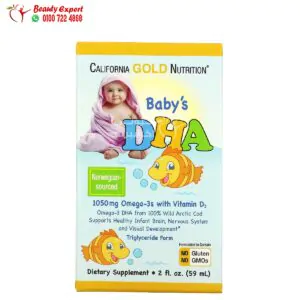 شراب أوميغا 3 للأطفال مع فيتامين د 3، كاليفورنيا غولد نيوتريشن 1،050 مجم (59 مل)California Gold Nutrition Omega-3s with Vitamin D3