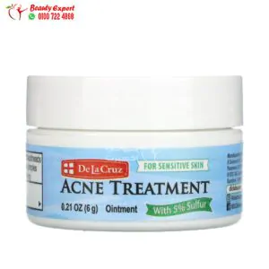 De La Cruz, Acne Treatment with 5% Sulfur, 0.21 oz (6 g)