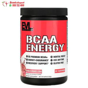 مكمل البي سي اي اي انرجي لزيادة طاقة الجسم بنكهة البطيخ EVLution Nutrition bcaa energy 252 جم