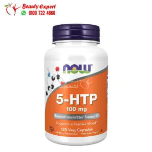 حبوب اتش تي بي 5 ناو فودز 100مجم 120 كبسولة نباتية NOW Foods 5-HTP 100 mg