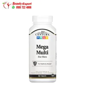 ميجا ملتي للرجال فيتامينات متعددة ومعادن متعددة سينشري 21 90 قرصًا 21st Century Mega Multi for Men Multivitamin & Multimineral