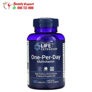 حبوب الملتي فيتامين لمرة واحدة يوميًا لايف اكستنشن Life Extension, One-Per-Day Multivitamin 60 قرص