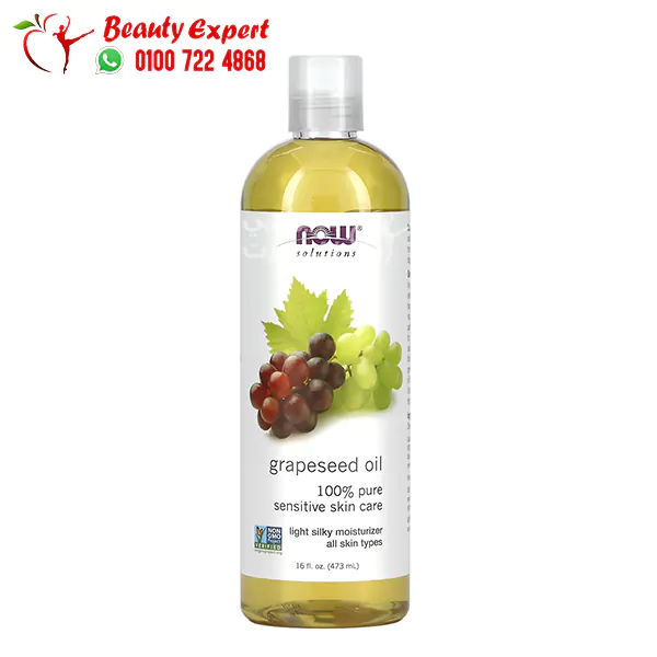 زيت بذور العنب للشعر والبشرة ناو فودز 473 مل Grapeseed Oil