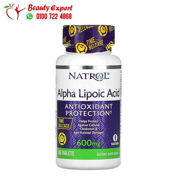 الألفا ليبويك اسيد مضاد للأكسدة ناترول 600 مجم 45 قرص Natrol Alpha Lipoic Acid