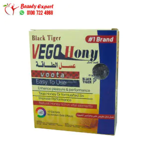 عسل الطاقة للجنس فيجو هني بلاك تايجر 10ساشيت Vego Honey Black Tiger
